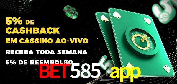 Promoções do cassino ao Vivo bet585 app